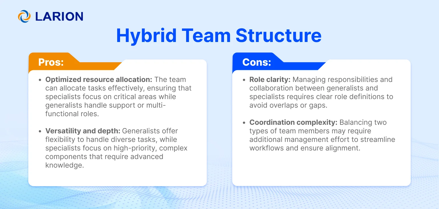 Hybrid team structure