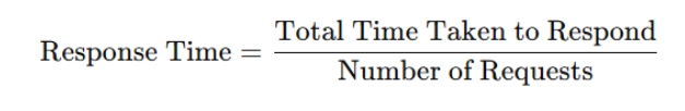 response time formula