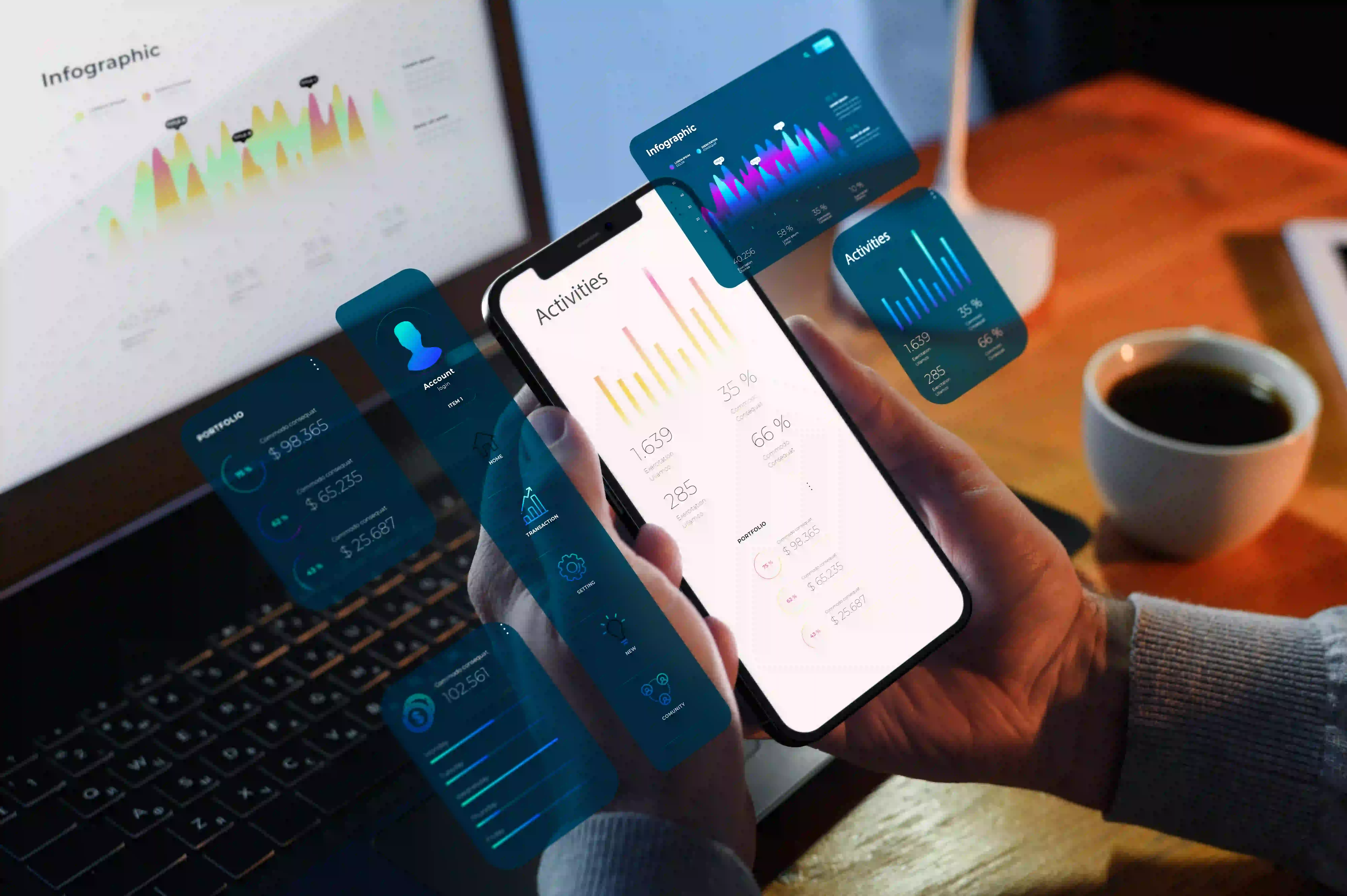 Mobile banking app user interface | LARION